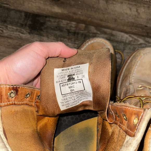 Men's Brown Leather Boots - Picture 4 of 5